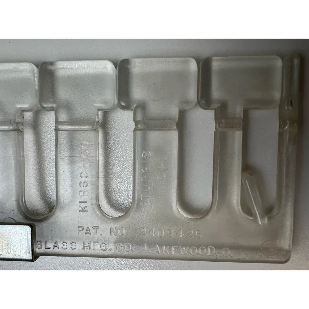 Kirsch Curtain Swag Pleater Clear Acrylic Plastic Hardware 2 Sets No Sew